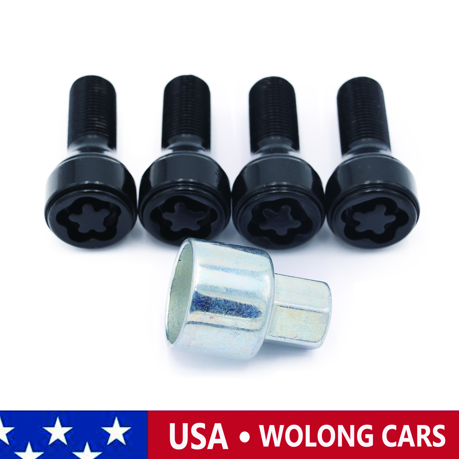 M14*1.25 Wheel Stud Bolt Lock Set Fit for BMW X3 X4 X5 X6 3 4 5 6 7