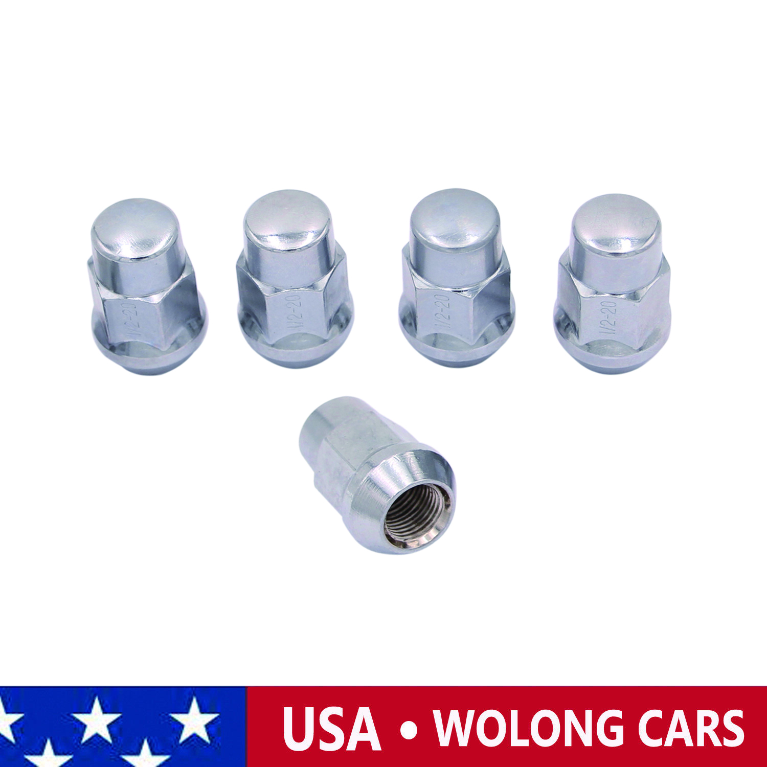 5 Pcs Lug Nuts Fit For Jeep Wrangler Grand Cherokee Liberty Commander 